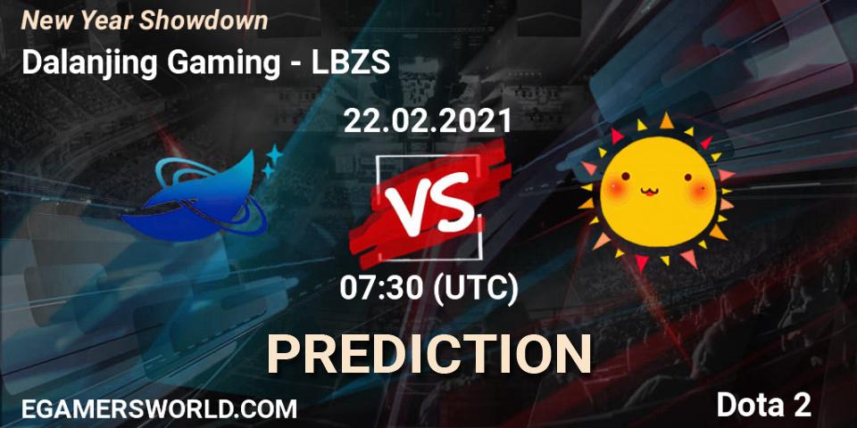 Prognose für das Spiel Dalanjing Gaming VS LBZS. 22.02.2021 at 07:39. Dota 2 - New Year Showdown