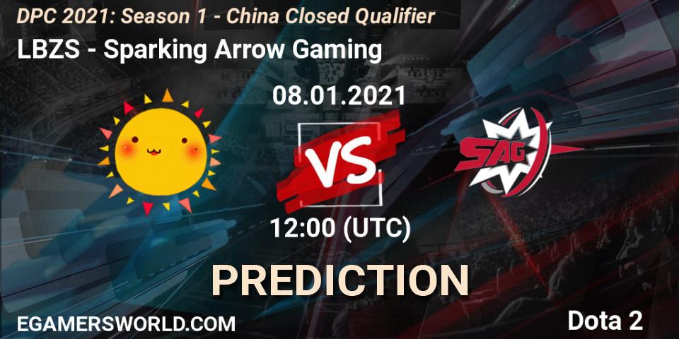 Prognose für das Spiel LBZS VS Sparking Arrow Gaming. 08.01.2021 at 10:05. Dota 2 - DPC 2021: Season 1 - China Closed Qualifier