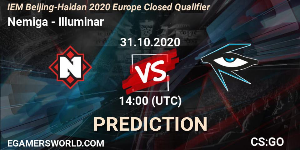 Prognose für das Spiel Nemiga VS Illuminar. 31.10.20. CS2 (CS:GO) - IEM Beijing-Haidian 2020 Europe Closed Qualifier