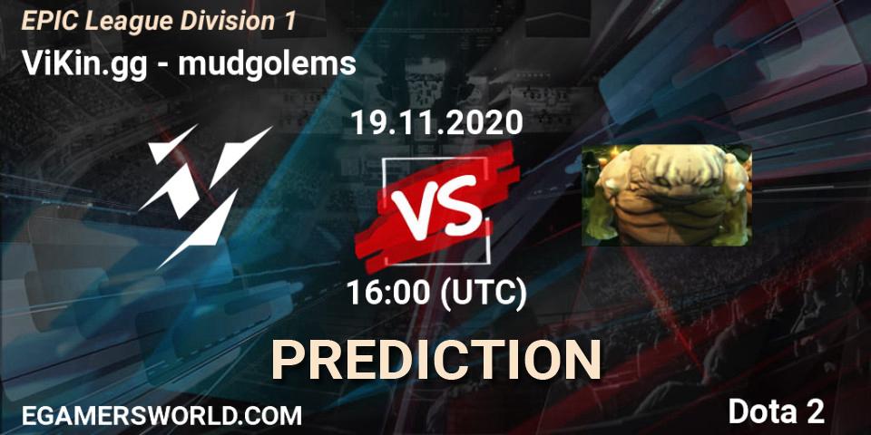 Prognose für das Spiel ViKin.gg VS mudgolems. 19.11.2020 at 16:18. Dota 2 - EPIC League Division 1