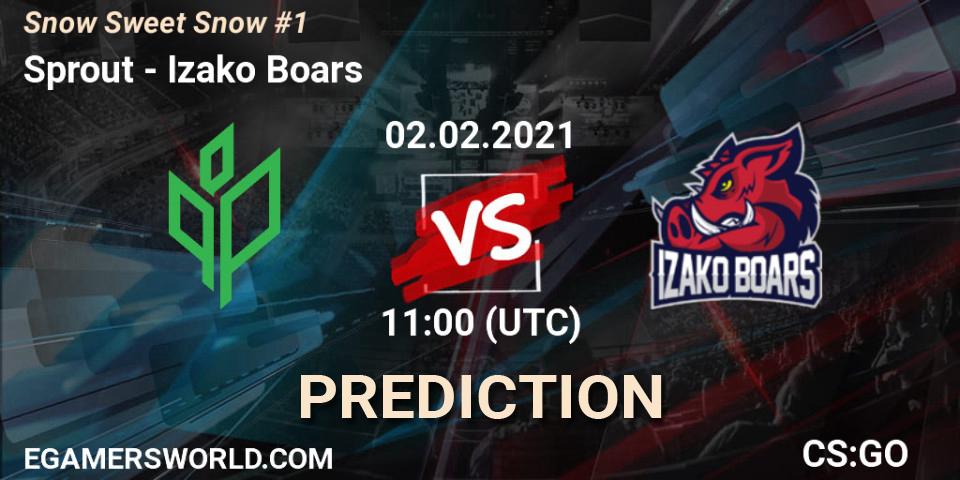 Prognose für das Spiel Sprout VS Izako Boars. 02.02.2021 at 11:00. Counter-Strike (CS2) - Snow Sweet Snow #1
