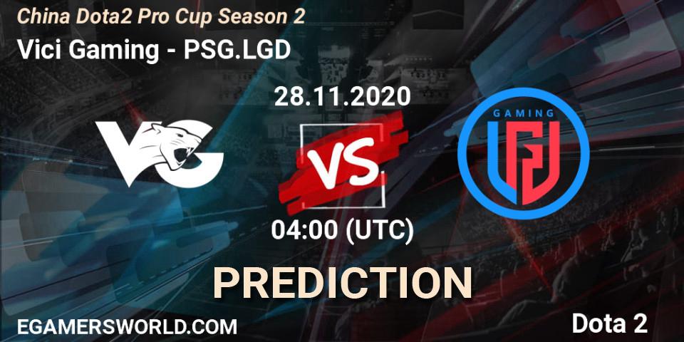Prognose für das Spiel Vici Gaming VS PSG.LGD. 28.11.2020 at 04:27. Dota 2 - China Dota2 Pro Cup Season 2