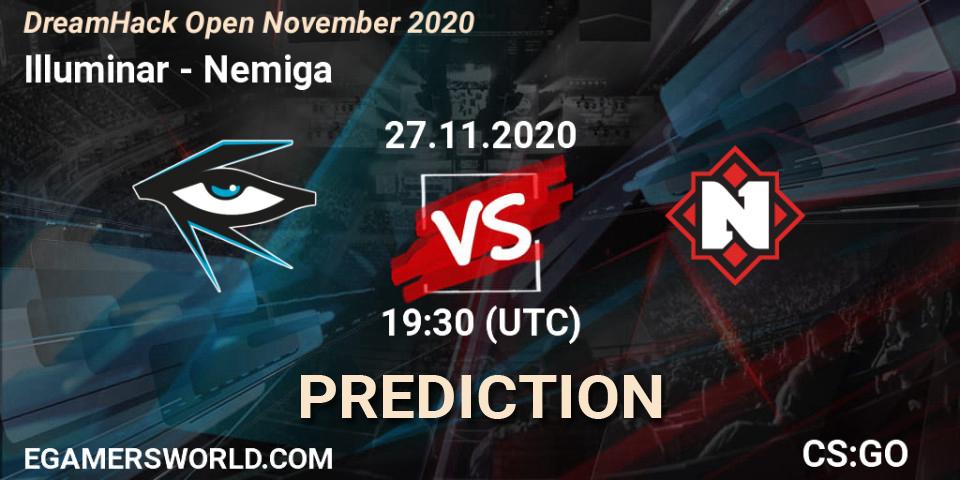 Prognose für das Spiel Illuminar VS Nemiga. 27.11.20. CS2 (CS:GO) - DreamHack Open November 2020