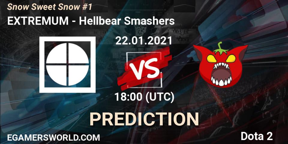 Prognose für das Spiel EXTREMUM VS Hellbear Smashers. 22.01.2021 at 18:01. Dota 2 - Snow Sweet Snow #1