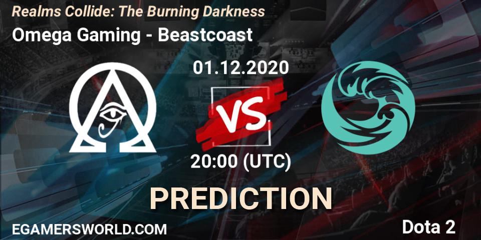 Prognose für das Spiel Omega Gaming VS Beastcoast. 01.12.2020 at 20:09. Dota 2 - Realms Collide: The Burning Darkness