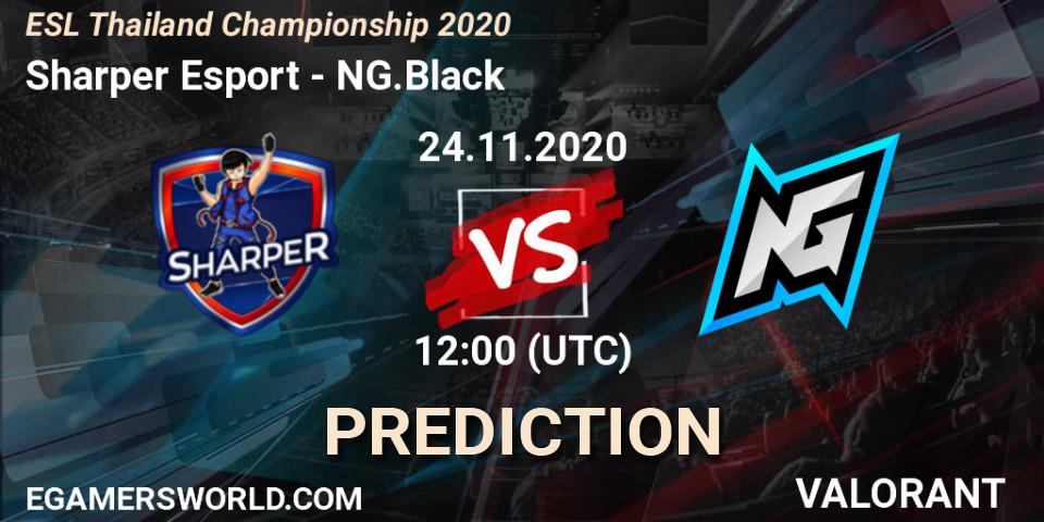Prognose für das Spiel Sharper Esport VS NG.Black. 24.11.2020 at 12:00. VALORANT - ESL Thailand Championship 2020