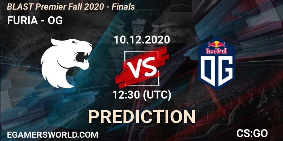 Prognose für das Spiel FURIA VS OG. 10.12.20. CS2 (CS:GO) - BLAST Premier Fall 2020 - Finals