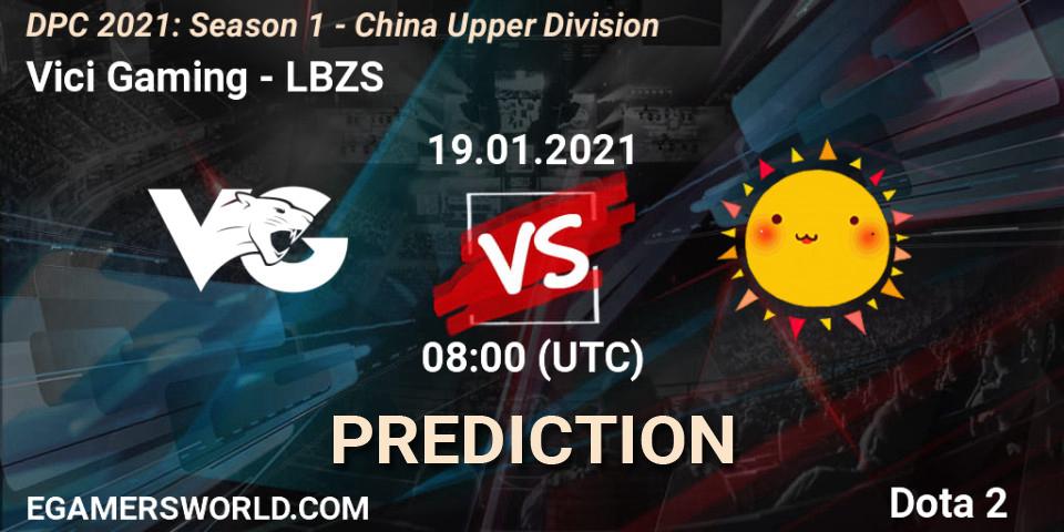 Prognose für das Spiel Vici Gaming VS LBZS. 19.01.2021 at 08:31. Dota 2 - DPC 2021: Season 1 - China Upper Division