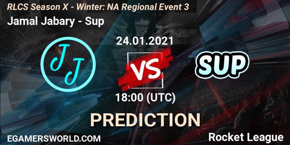 Prognose für das Spiel Jamal Jabary VS Sup. 24.01.21. Rocket League - RLCS Season X - Winter: NA Regional Event 3