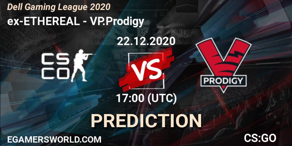 Prognose für das Spiel ex-ETHEREAL VS VP.Prodigy. 22.12.2020 at 17:00. Counter-Strike (CS2) - Dell Gaming League 2020