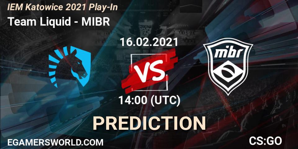 Prognose für das Spiel Team Liquid VS MIBR. 16.02.21. CS2 (CS:GO) - IEM Katowice 2021 Play-In