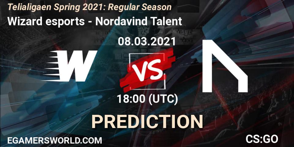 Prognose für das Spiel Wizard esports VS Nordavind Talent. 08.03.2021 at 18:00. Counter-Strike (CS2) - Telialigaen Spring 2021: Regular Season