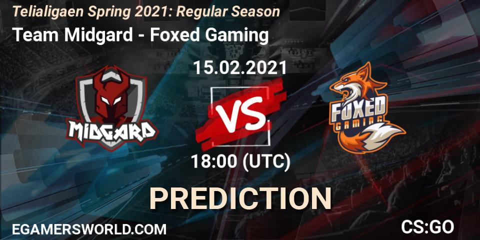 Prognose für das Spiel Team Midgard VS Foxed Gaming. 15.02.2021 at 18:00. Counter-Strike (CS2) - Telialigaen Spring 2021: Regular Season