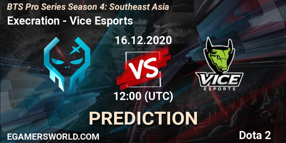 Prognose für das Spiel Execration VS Vice Esports. 16.12.2020 at 09:06. Dota 2 - BTS Pro Series Season 4: Southeast Asia