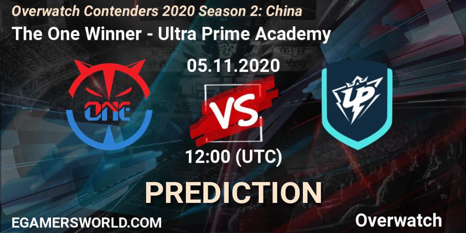 Prognose für das Spiel The One Winner VS Ultra Prime Academy. 05.11.20. Overwatch - Overwatch Contenders 2020 Season 2: China