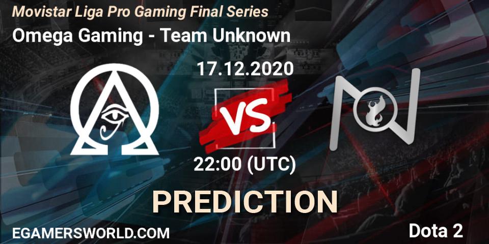 Prognose für das Spiel Omega Gaming VS Team Unknown. 17.12.2020 at 22:25. Dota 2 - Movistar Liga Pro Gaming Final Series