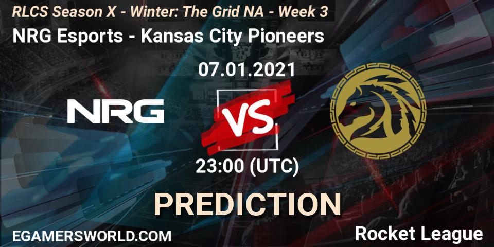 Prognose für das Spiel NRG Esports VS Kansas City Pioneers. 14.01.2021 at 23:00. Rocket League - RLCS Season X - Winter: The Grid NA - Week 3
