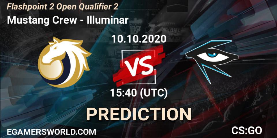Prognose für das Spiel Mustang Crew VS Illuminar. 10.10.20. CS2 (CS:GO) - Flashpoint 2 Open Qualifier 2