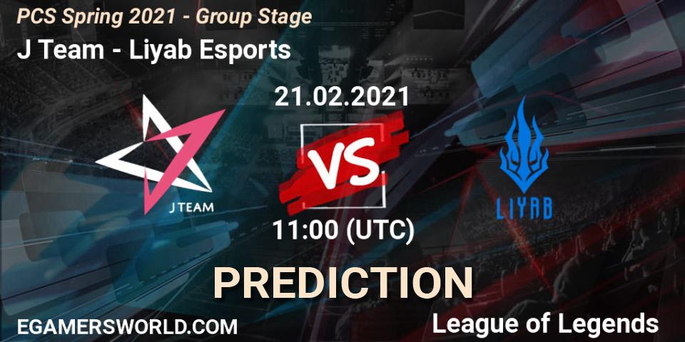 Prognose für das Spiel J Team VS Liyab Esports. 21.02.2021 at 11:00. LoL - PCS Spring 2021 - Group Stage