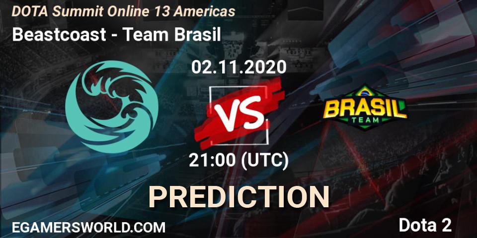 Prognose für das Spiel Beastcoast VS Team Brasil. 02.11.2020 at 21:13. Dota 2 - DOTA Summit 13: Americas