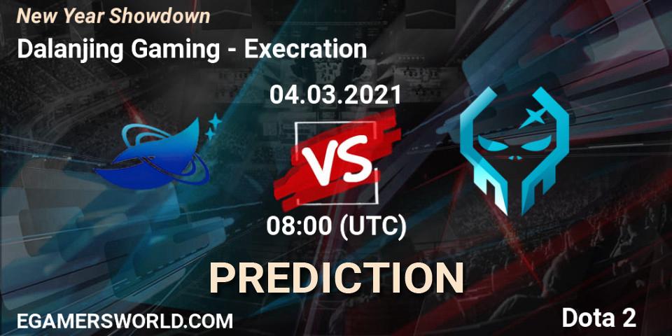 Prognose für das Spiel Dalanjing Gaming VS Execration. 04.03.2021 at 09:00. Dota 2 - New Year Showdown