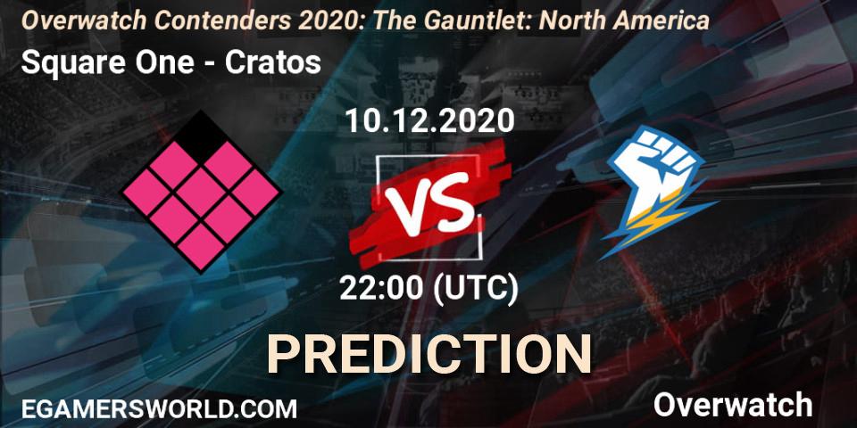 Prognose für das Spiel Square One VS Cratos. 10.12.20. Overwatch - Overwatch Contenders 2020: The Gauntlet: North America