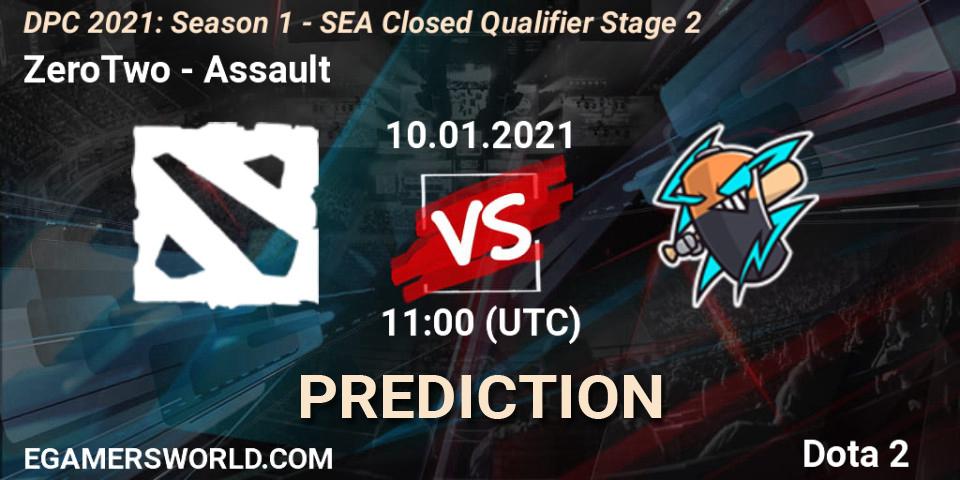 Prognose für das Spiel ZeroTwo VS Assault. 10.01.21. Dota 2 - DPC 2021: Season 1 - SEA Closed Qualifier Stage 2