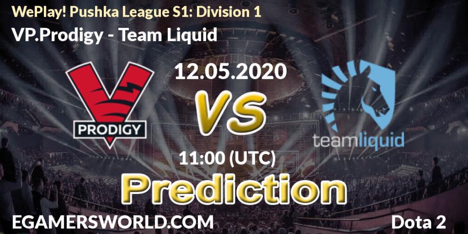 Prognose für das Spiel VP.Prodigy VS Team Liquid. 12.05.20. Dota 2 - WePlay! Pushka League S1: Division 1