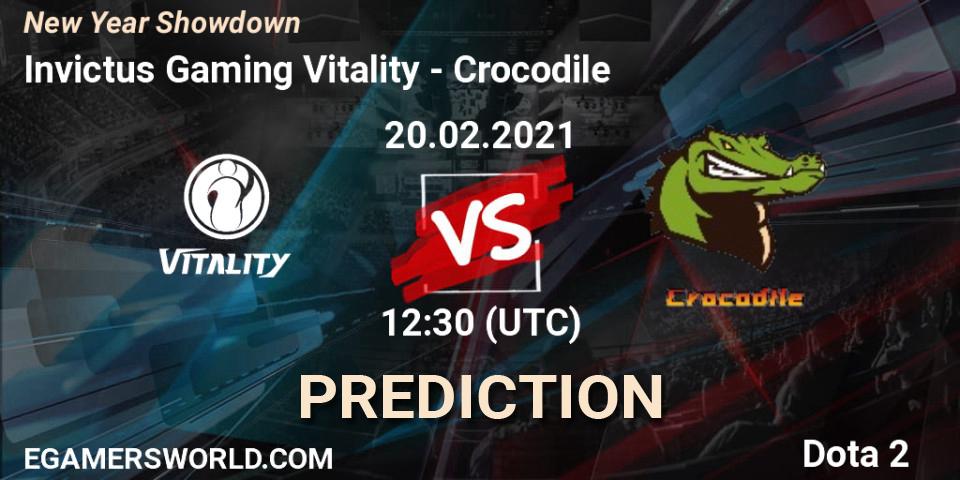 Prognose für das Spiel Invictus Gaming Vitality VS Crocodile. 20.02.2021 at 13:11. Dota 2 - New Year Showdown