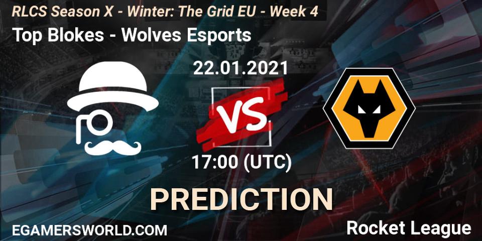 Prognose für das Spiel Top Blokes VS Wolves Esports. 22.01.2021 at 17:00. Rocket League - RLCS Season X - Winter: The Grid EU - Week 4