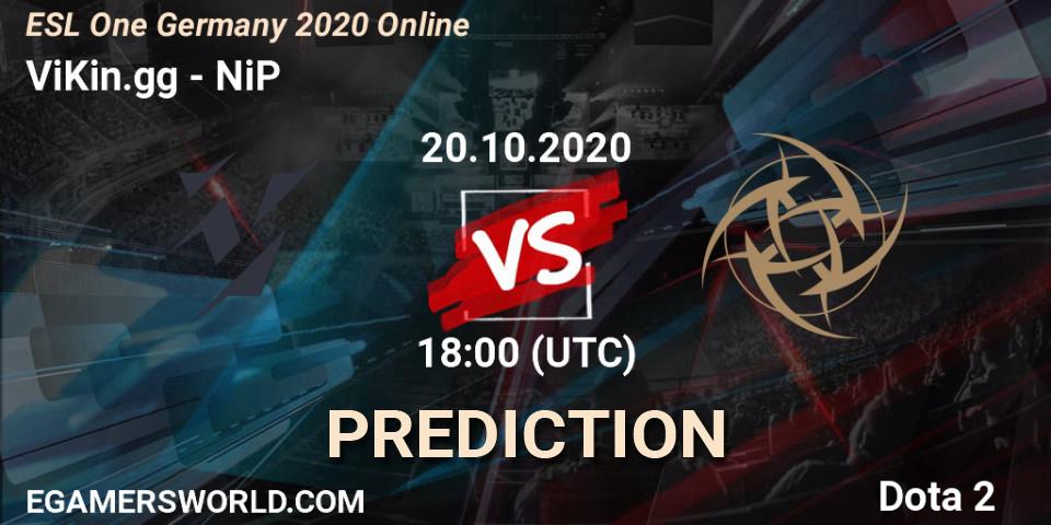 Prognose für das Spiel ViKin.gg VS NiP. 20.10.2020 at 19:03. Dota 2 - ESL One Germany 2020 Online