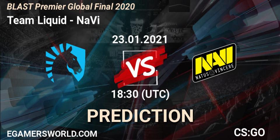 Prognose für das Spiel Team Liquid VS NaVi. 23.01.21. CS2 (CS:GO) - BLAST Premier Global Final 2020