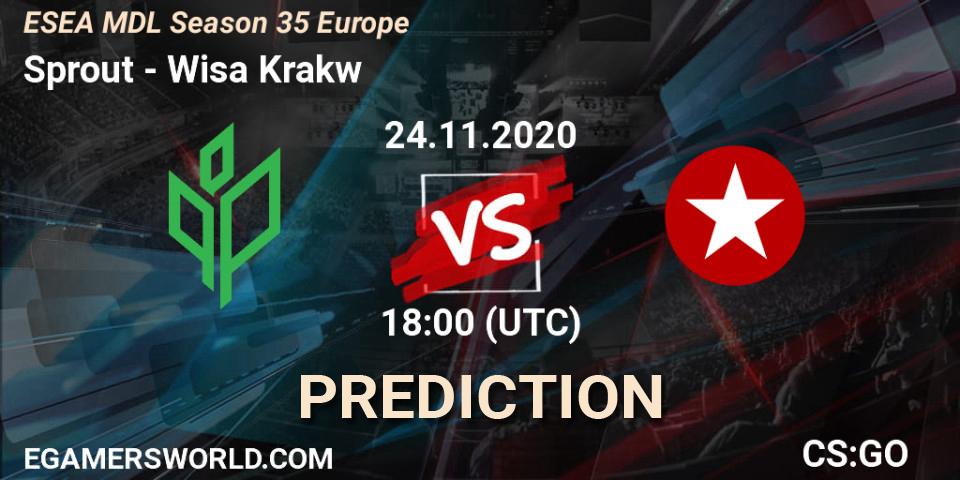 Prognose für das Spiel Sprout VS Wisła Kraków. 24.11.20. CS2 (CS:GO) - ESEA MDL Season 35 Europe