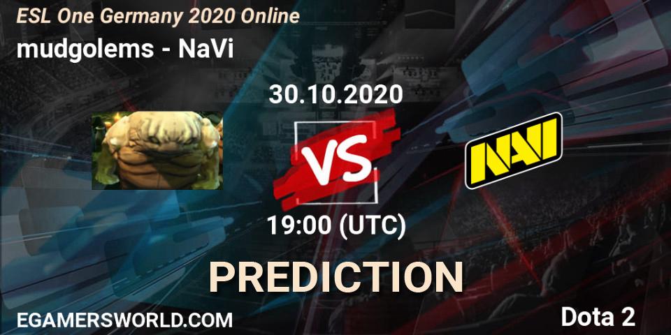 Prognose für das Spiel mudgolems VS NaVi. 30.10.20. Dota 2 - ESL One Germany 2020 Online