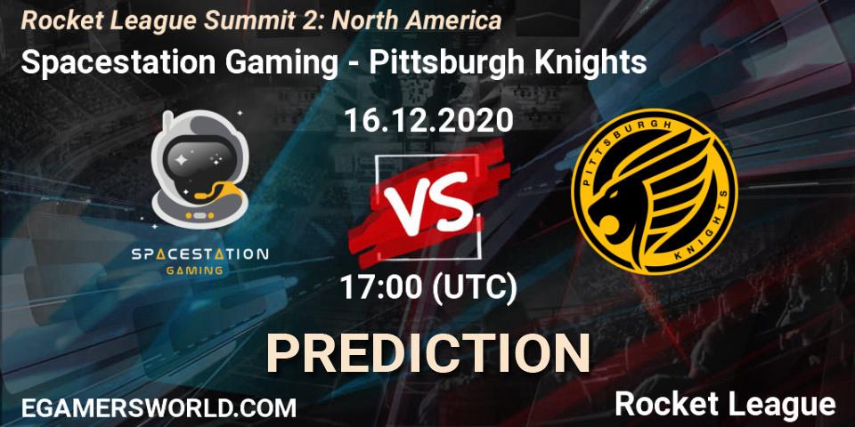Prognose für das Spiel Spacestation Gaming VS Pittsburgh Knights. 16.12.20. Rocket League - Rocket League Summit 2: North America
