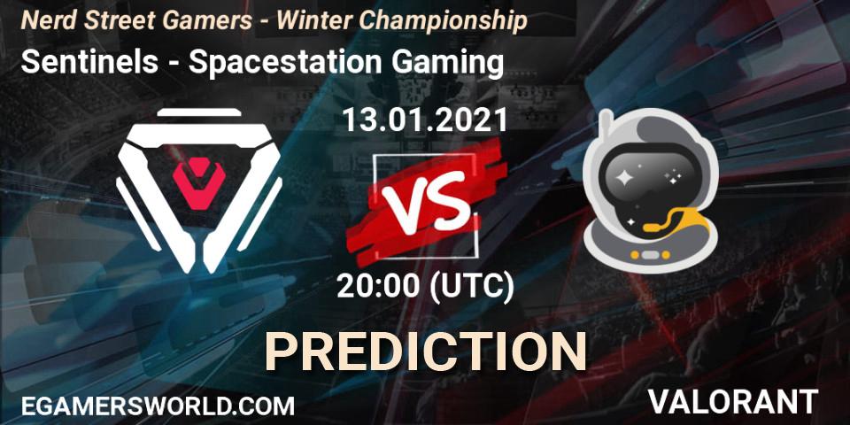 Prognose für das Spiel Sentinels VS Spacestation Gaming. 13.01.2021 at 22:00. VALORANT - Nerd Street Gamers - Winter Championship