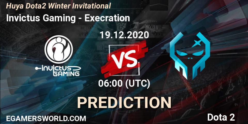 Prognose für das Spiel Invictus Gaming VS Execration. 19.12.2020 at 06:01. Dota 2 - Huya Dota2 Winter Invitational