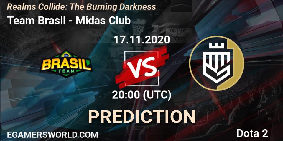 Prognose für das Spiel Team Brasil VS Midas Club. 17.11.20. Dota 2 - Realms Collide: The Burning Darkness