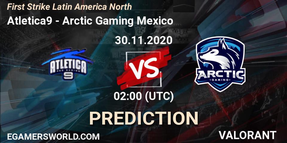 Prognose für das Spiel Atletica9 VS Arctic Gaming Mexico. 30.11.2020 at 02:00. VALORANT - First Strike Latin America North