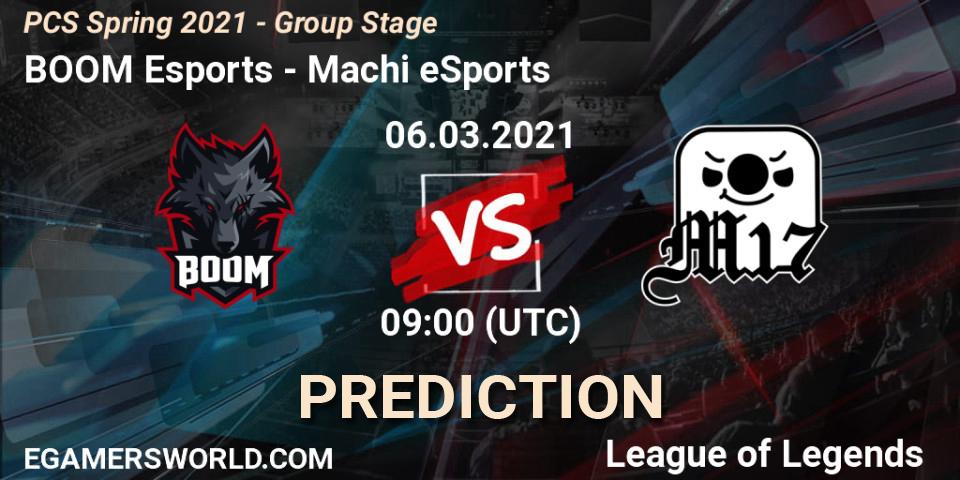 Prognose für das Spiel BOOM Esports VS Machi eSports. 06.03.2021 at 10:30. LoL - PCS Spring 2021 - Group Stage