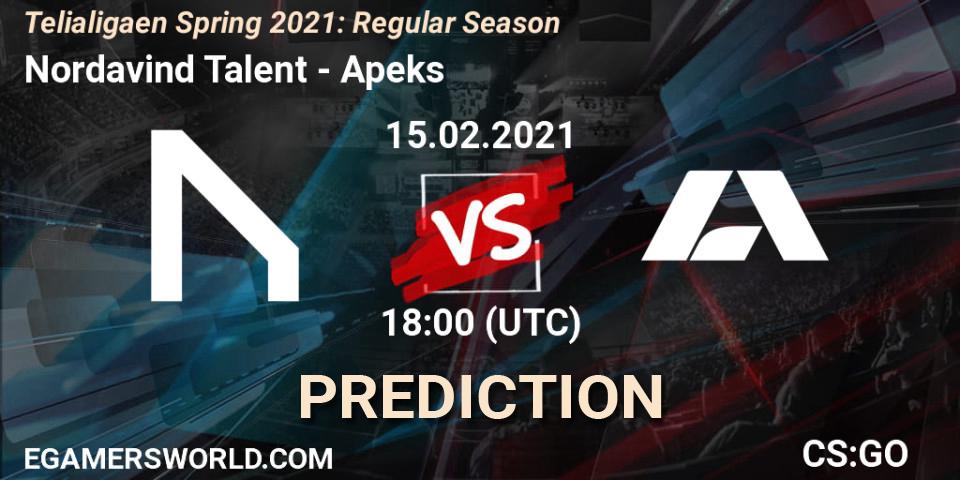 Prognose für das Spiel Nordavind Talent VS Apeks. 15.02.2021 at 18:00. Counter-Strike (CS2) - Telialigaen Spring 2021: Regular Season