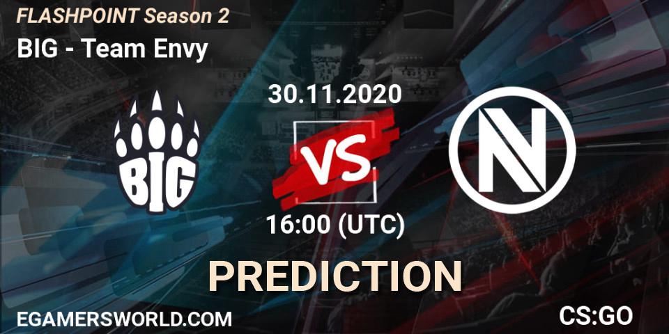 Prognose für das Spiel BIG VS Team Envy. 30.11.20. CS2 (CS:GO) - Flashpoint Season 2
