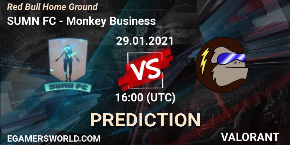 Prognose für das Spiel SUMN FC VS Monkey Business. 29.01.2021 at 16:00. VALORANT - Red Bull Home Ground