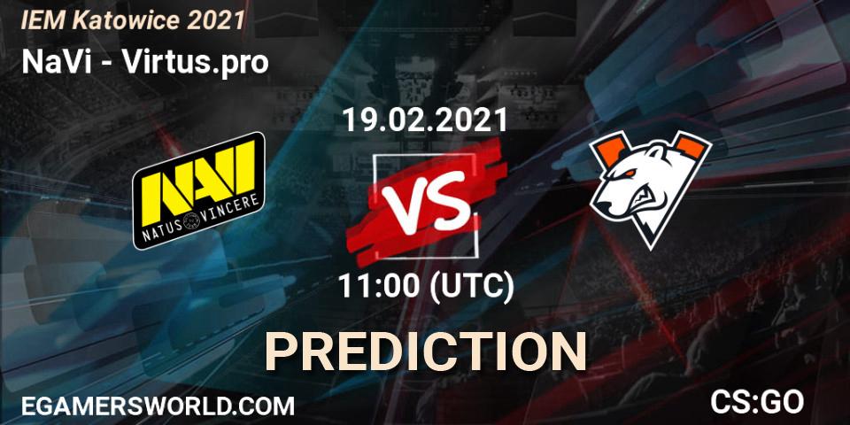 Prognose für das Spiel NaVi VS Virtus.pro. 19.02.21. CS2 (CS:GO) - IEM Katowice 2021