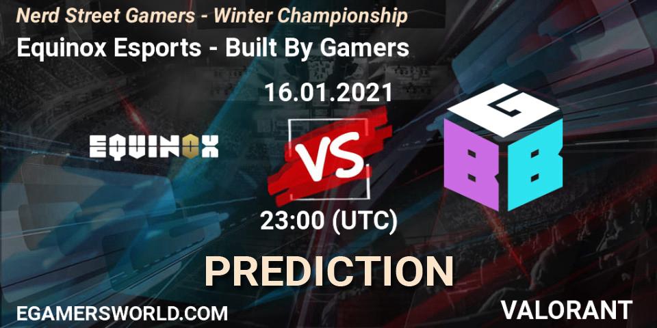 Prognose für das Spiel Equinox Esports VS Built By Gamers. 16.01.2021 at 22:45. VALORANT - Nerd Street Gamers - Winter Championship