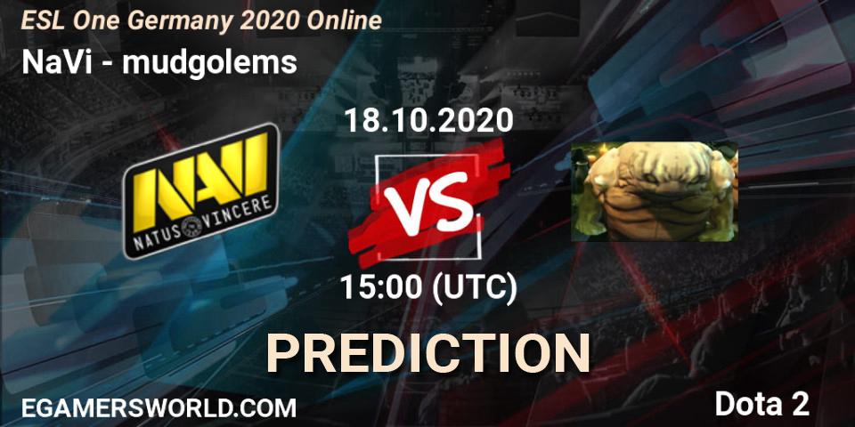 Prognose für das Spiel NaVi VS mudgolems. 18.10.2020 at 14:14. Dota 2 - ESL One Germany 2020 Online