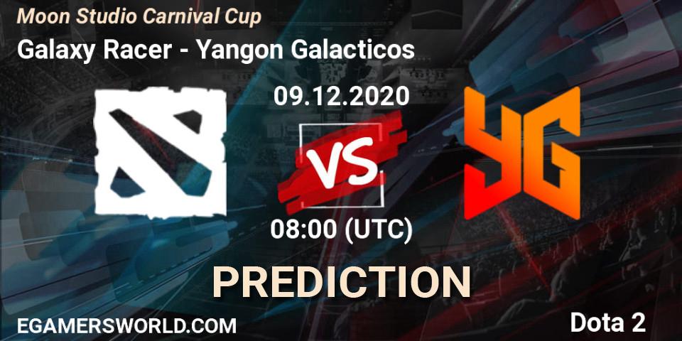 Prognose für das Spiel Galaxy Racer VS Yangon Galacticos. 09.12.2020 at 08:06. Dota 2 - Moon Studio Carnival Cup