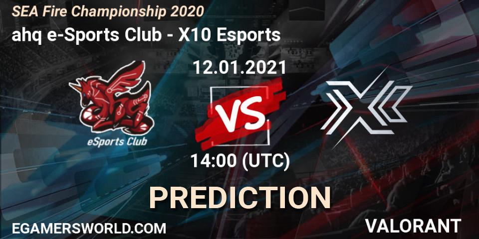 Prognose für das Spiel ahq e-Sports Club VS X10 Esports. 12.01.2021 at 14:00. VALORANT - SEA Fire Championship 2020