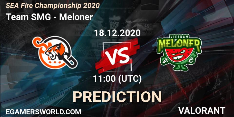 Prognose für das Spiel Team SMG VS Meloner. 18.12.2020 at 11:00. VALORANT - SEA Fire Championship 2020