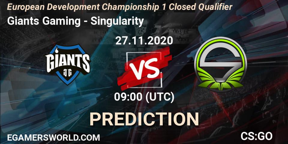 Prognose für das Spiel Giants Gaming VS NaVi Junior. 27.11.20. CS2 (CS:GO) - European Development Championship 1 Closed Qualifier